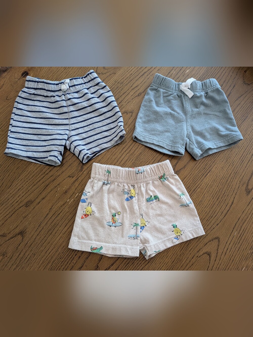 Baby Cotton Shorts - Mix, Sz. 6-9 Months